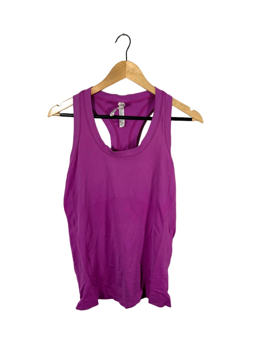Athleta Momentum Tank Womens Medium Purple Seamless Racerback Workout Yoga
